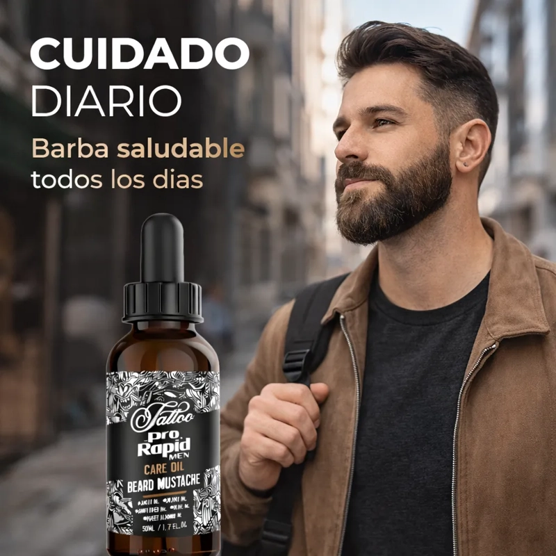ACEITE BARBA HIDRATACION RAPIDA SIN GRASA PRO RAPID MEN 50M - 3