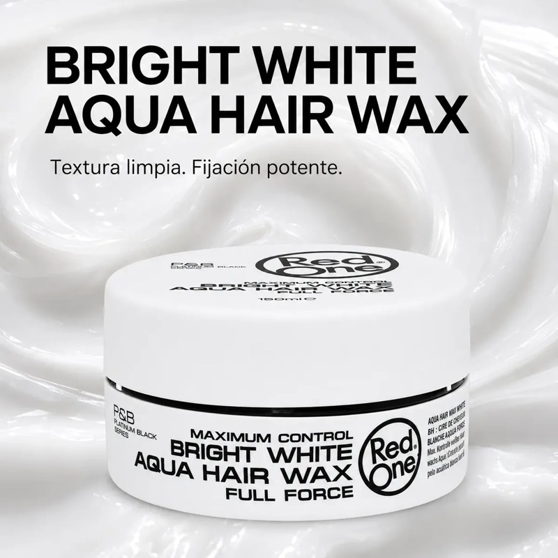 CERA CAPILAR RED ONE BRIGHT WHITE CONTROL FUERTE 150ML - 2
