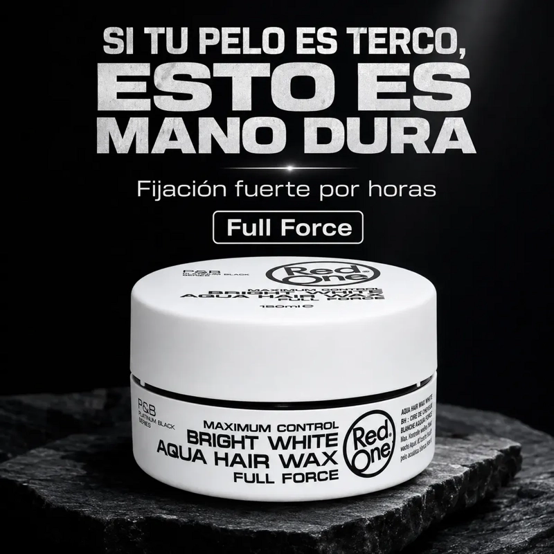 CERA CAPILAR RED ONE BRIGHT WHITE CONTROL FUERTE 150ML - 6