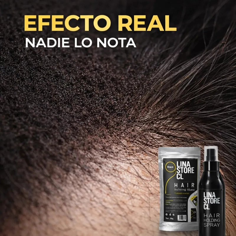 SOBRE RECARGA NEGRO FIBRA CAPILAR + FIJADOR LACA CABELLO - 4