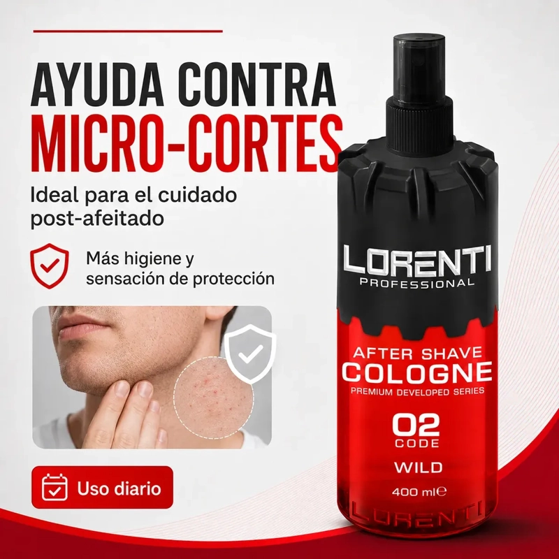 AFTER SHAVE COLONIA LORENTI PROTECCION POST AFEITADO 400ML - 6