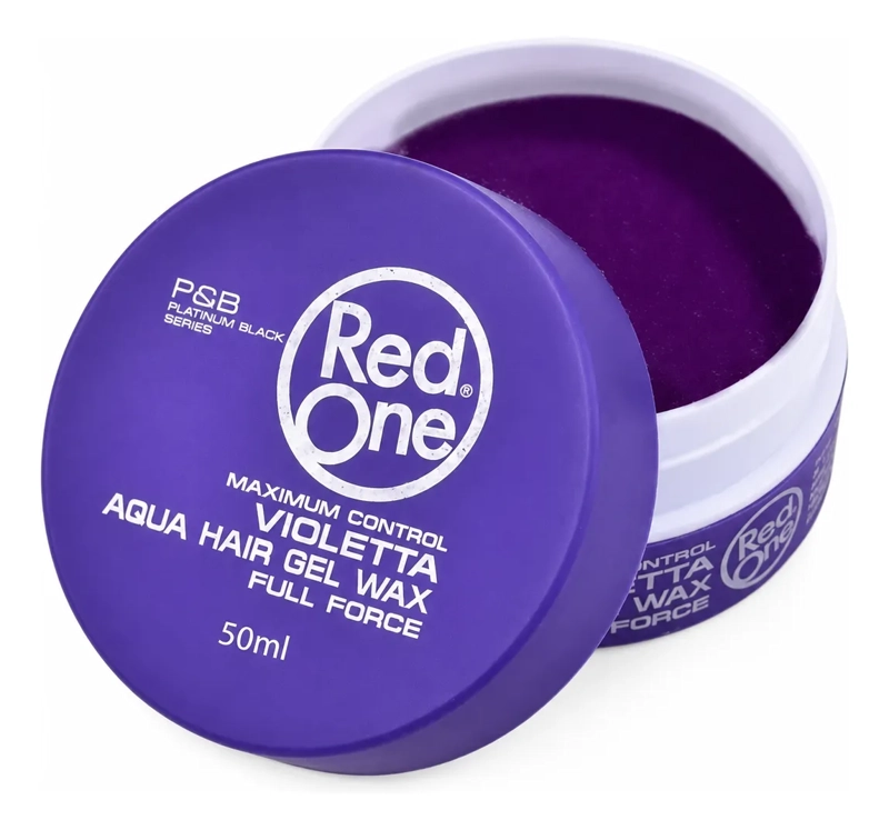 CERA CAPILAR RED ONE LOOK BARBER EXTRA FUERTE VIOLETTA 150ML - 5