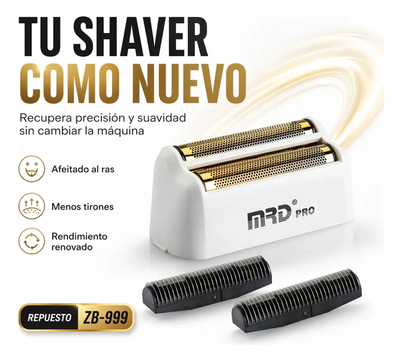 REPUESTO SHAVER ZB-999 RECUPERA AFEITADO CORTE UNIFORME - 4