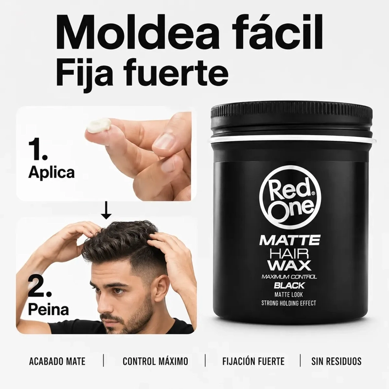 CERA CABELLO HOMBRE CONTROL MAXIMO EFECTO MATE 100ML - 1