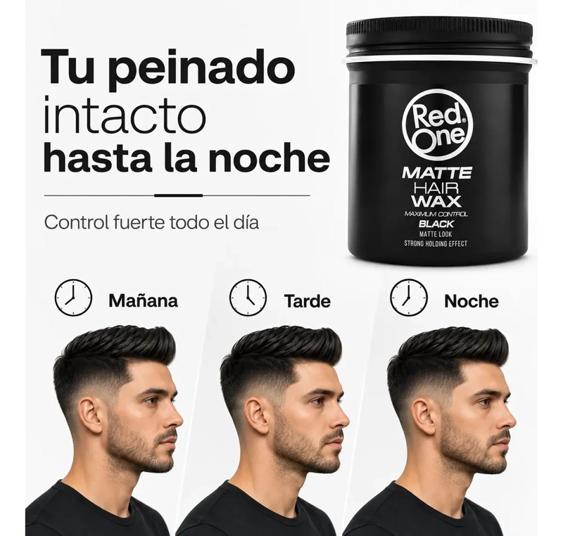 CERA CABELLO HOMBRE CONTROL MAXIMO EFECTO MATE 100ML - 4