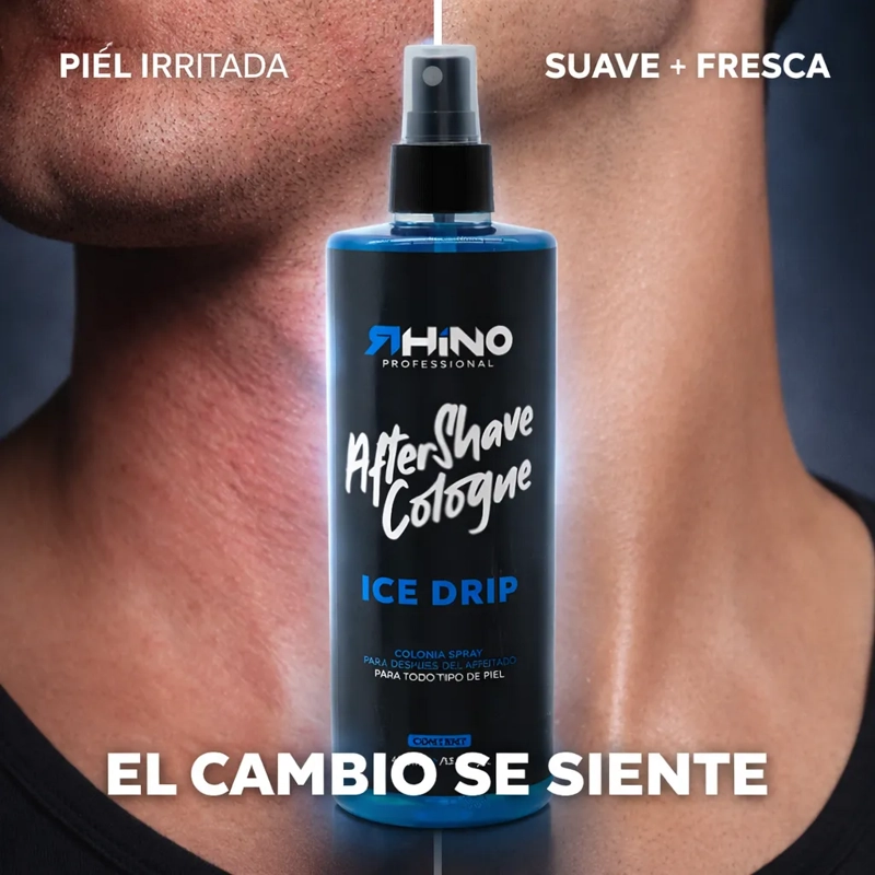 AFTER SHAVE HOMBRE HIDRATA REFRESCA FRAGANCIA ICE DRIP 400ML - 3
