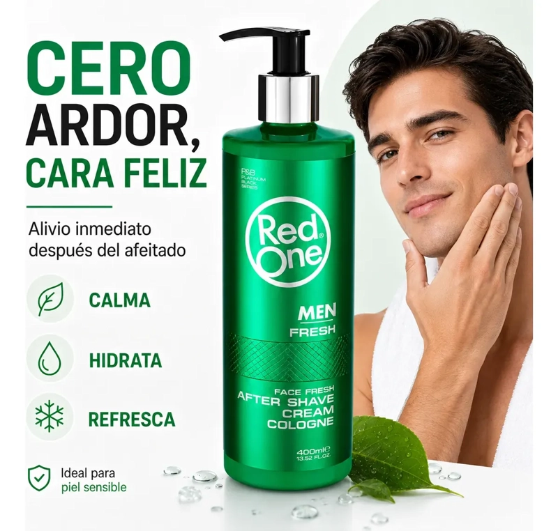 AFTER SHAVE HOMBRE CREMA COLOGNE REFRESCANTE 400ML - 2