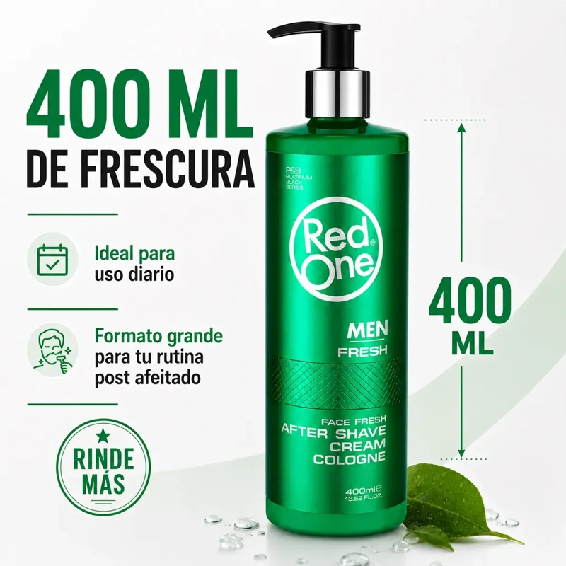 AFTER SHAVE HOMBRE CREMA COLOGNE REFRESCANTE 400ML - 3