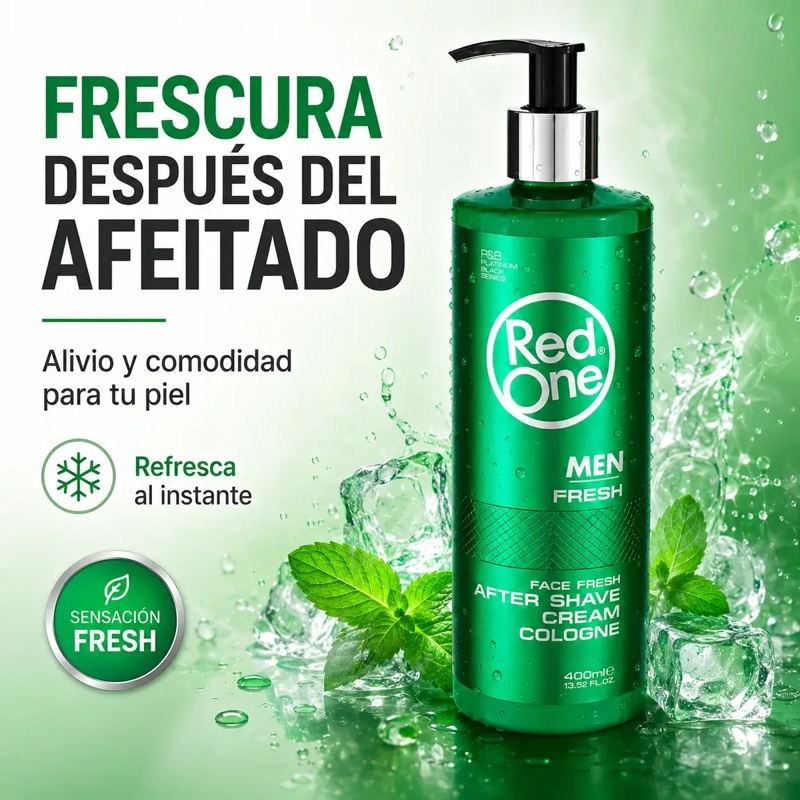 AFTER SHAVE HOMBRE CREMA COLOGNE REFRESCANTE 400ML - 5