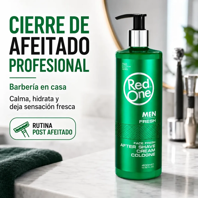 AFTER SHAVE HOMBRE CREMA COLOGNE REFRESCANTE 400ML - 6