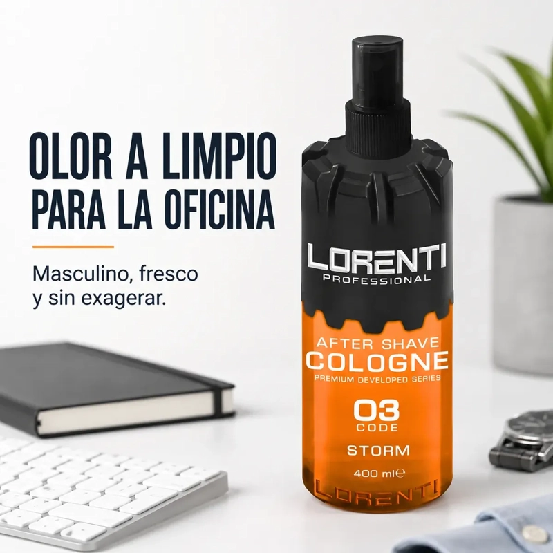AFTER SHAVE LORENTI PROFESSIONAL COLONIA STORM 03 400ML - 3