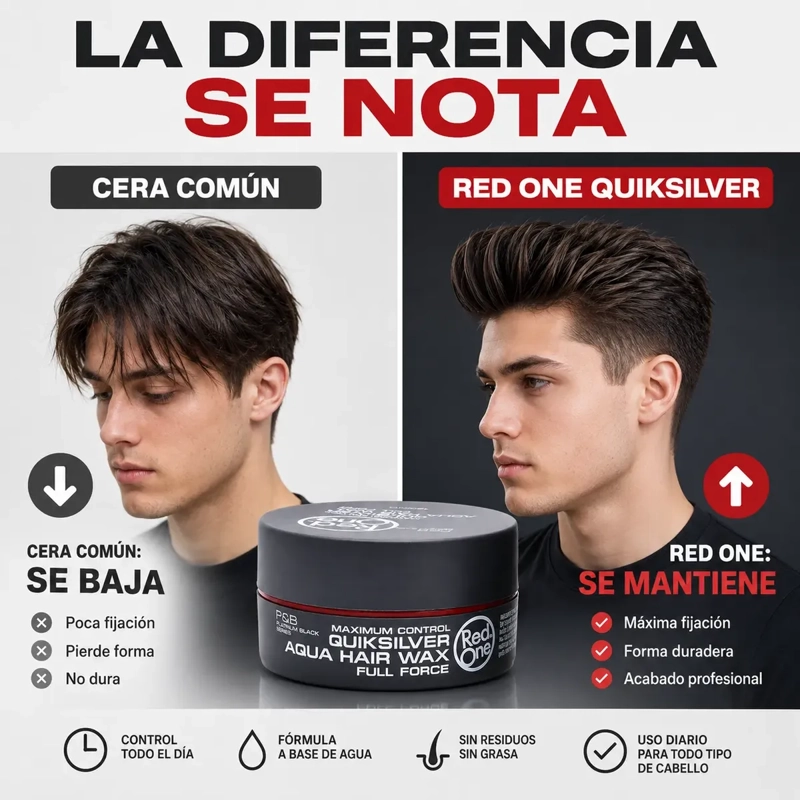 CERA CAPILAR FIJADORA RED ONE FULL FORCE PLATEADA 150ML - 2