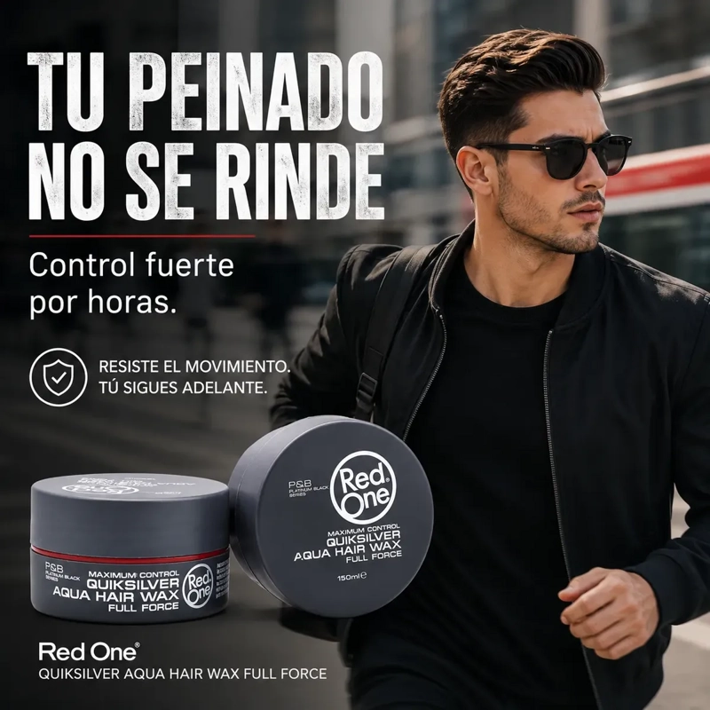 CERA CAPILAR FIJADORA RED ONE FULL FORCE PLATEADA 150ML - 4