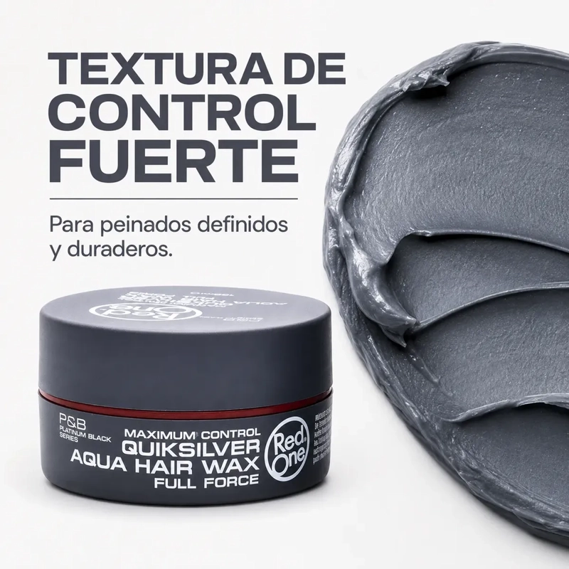 CERA CAPILAR FIJADORA RED ONE FULL FORCE PLATEADA 150ML - 6