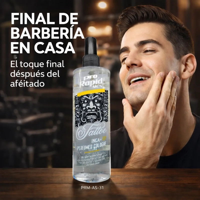 AFTER SHAVE BARBERIA SPRAY REFRESCANTE AROMA MASCULINO 400ML - 2