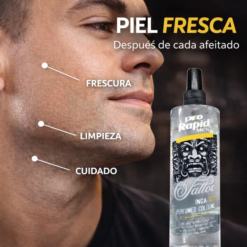 AFTER SHAVE BARBERIA SPRAY REFRESCANTE AROMA MASCULINO 400ML - 3