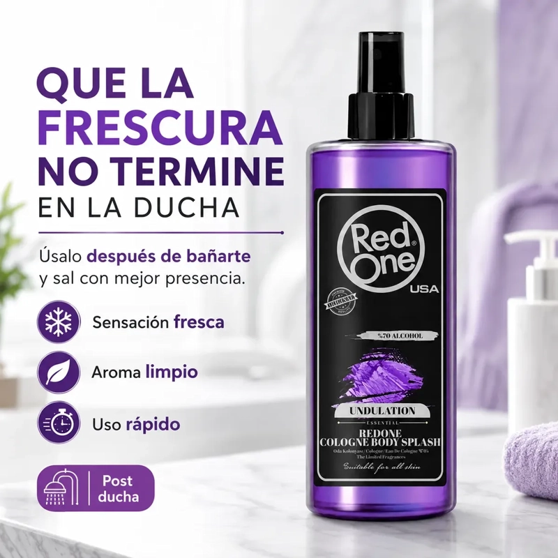 AFTER SHAVE REDONE DESPUE S AFEITAR COLONIA UNDULATION 400ML - 1