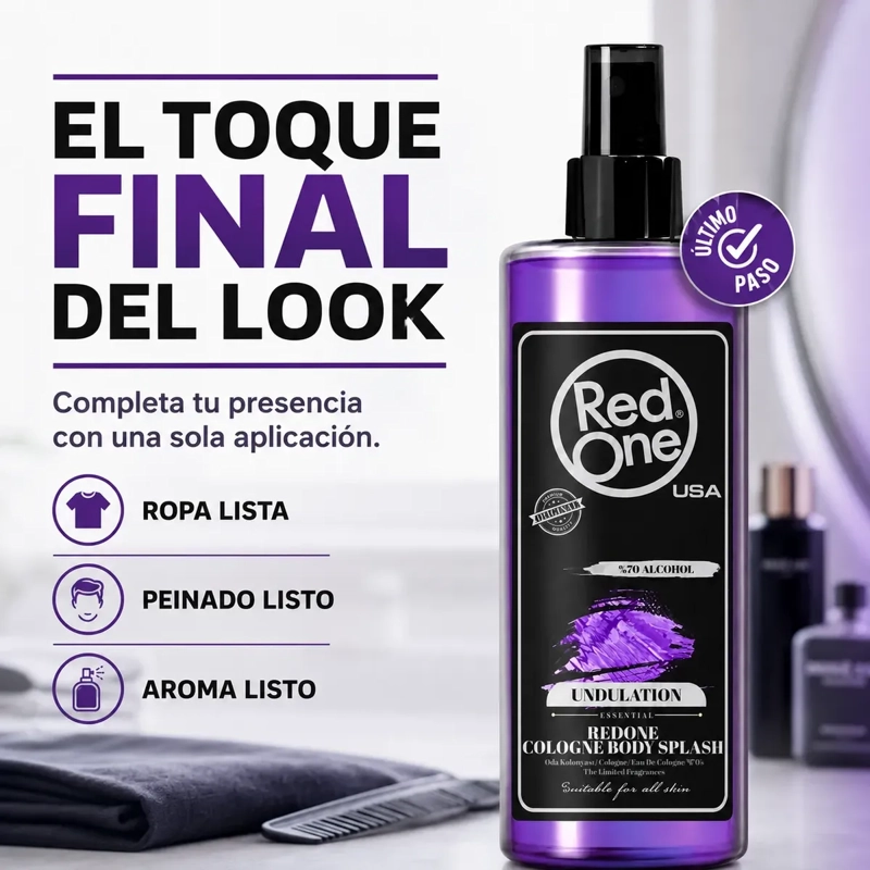 AFTER SHAVE REDONE DESPUE S AFEITAR COLONIA UNDULATION 400ML - 2