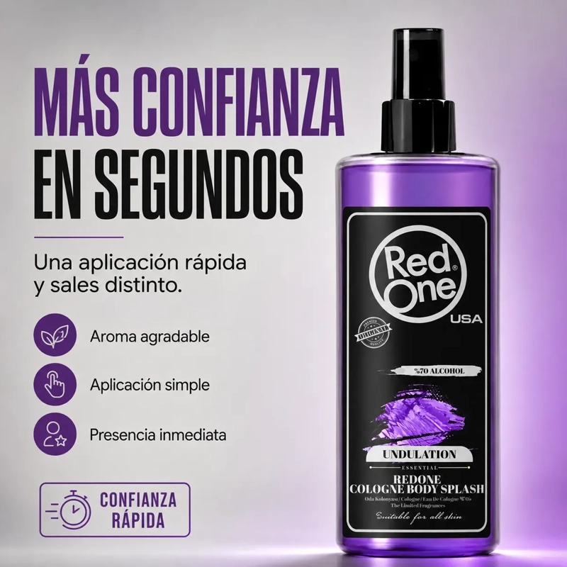 AFTER SHAVE REDONE DESPUE S AFEITAR COLONIA UNDULATION 400ML - 5