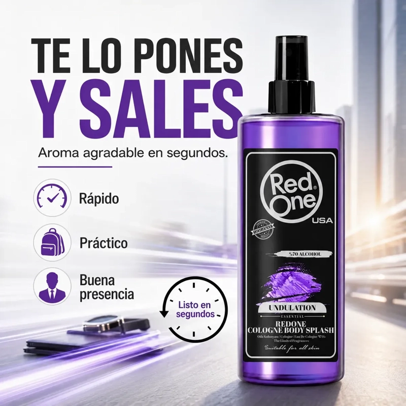 AFTER SHAVE REDONE DESPUE S AFEITAR COLONIA UNDULATION 400ML - 6