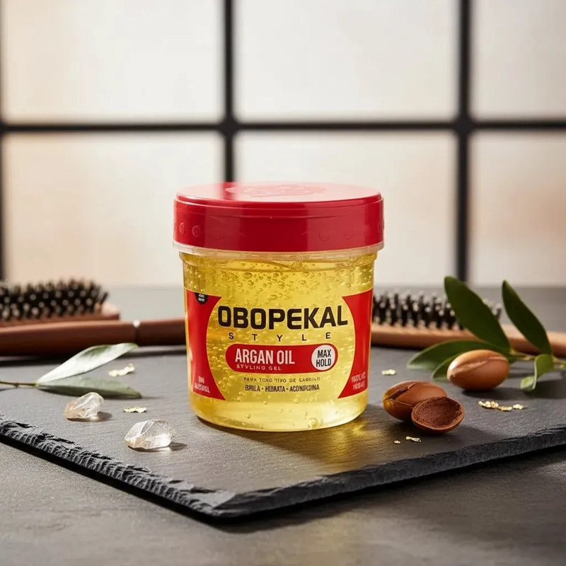 GEL FIJADOR CABELLO ALTA FIJACION SIN RESEQUEDAD CON ARGAN - 1