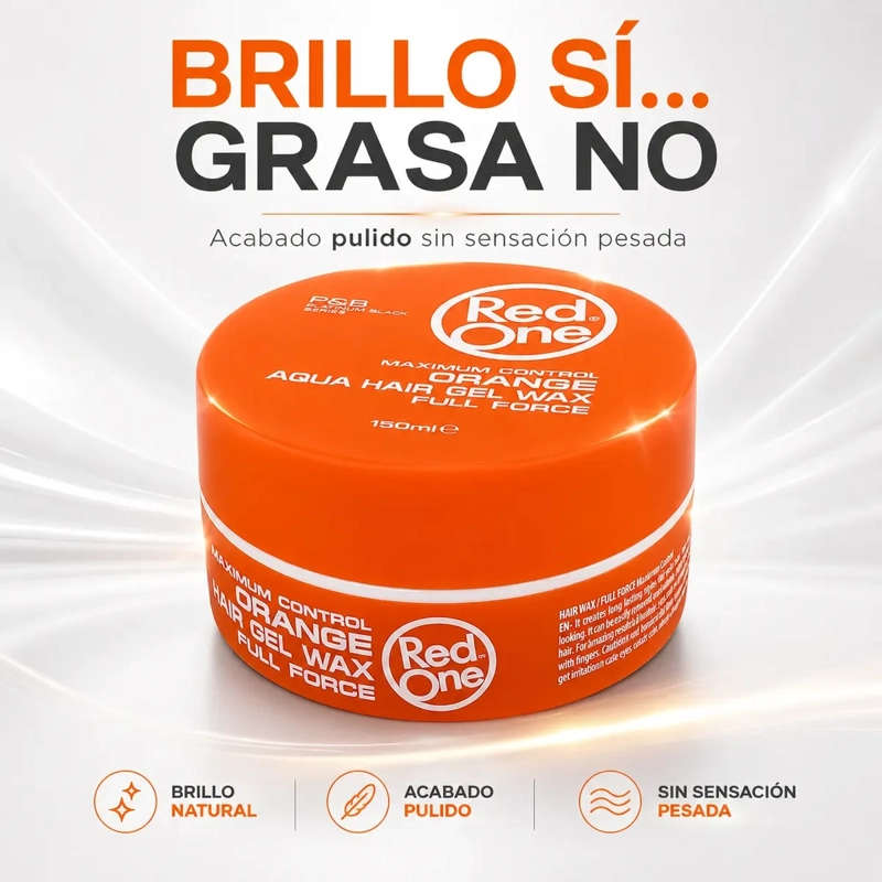 CERA CAPILAR RED ONE BRIGHT WHITE CONTROL FUERTE 150ML - 2