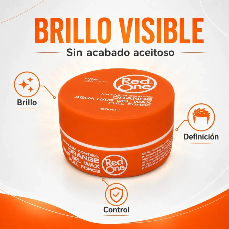 CERA CAPILAR RED ONE BRIGHT WHITE CONTROL FUERTE 150ML - 4