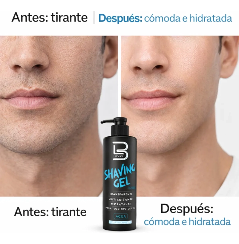 GEL PARA AFEITAR SHAVING GEL L3 LEVEL3 ICE HIDRATANTE - 2