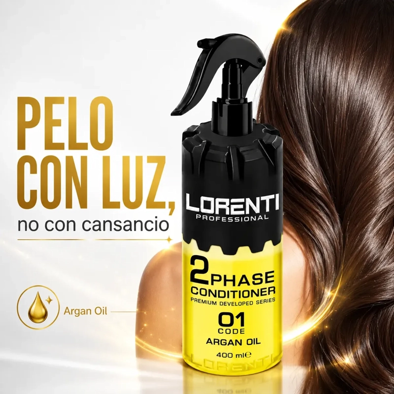 ACONDICIONADOR LORENTI ARGAN PELO CABELLO BRILLO 400ML - 5