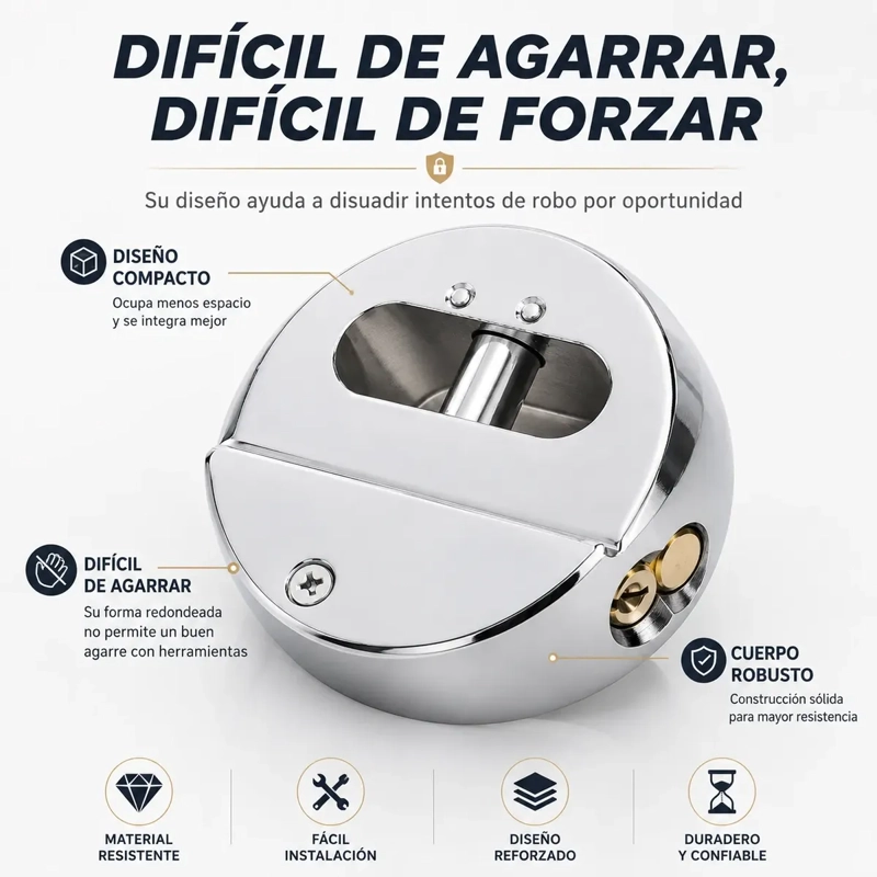 CHAPA ANTIRROBO FURGON CANDADO SEGURIDAD REFORZADO - 1