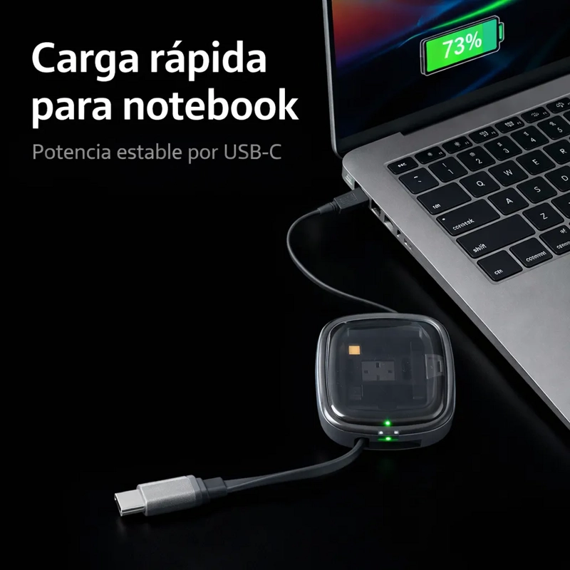 KIT CABLE USB TIPO C 60W CARGA DATOS RAPIDA ADAPTADORES - 8