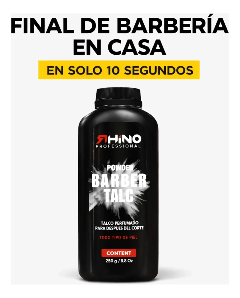 TALCO BARBERIA POST CORTE PIEL LIMPIA SIN PICAZON PERFUMADO - 4