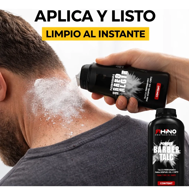 TALCO BARBERIA POST CORTE PIEL LIMPIA SIN PICAZON PERFUMADO - 5