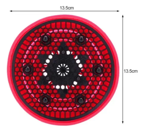 DIFUSOR DE SECADOR SILICONA PLEGABLE UNIVERSAL NEGRO FUCSIA - 2