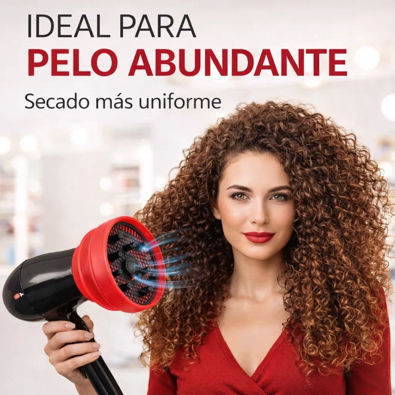 DIFUSOR DE SECADOR SILICONA PLEGABLE UNIVERSAL NEGRO FUCSIA - 3