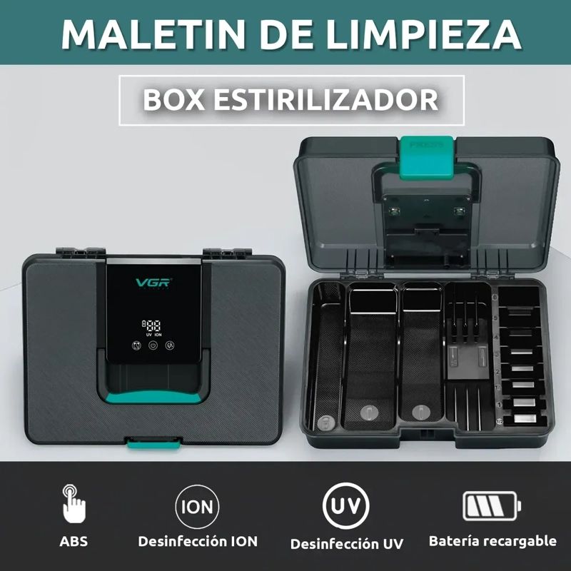 ESTERILIZADOR CORTAPELO DESINFECCION UV USO BARBERIA VGR - 1