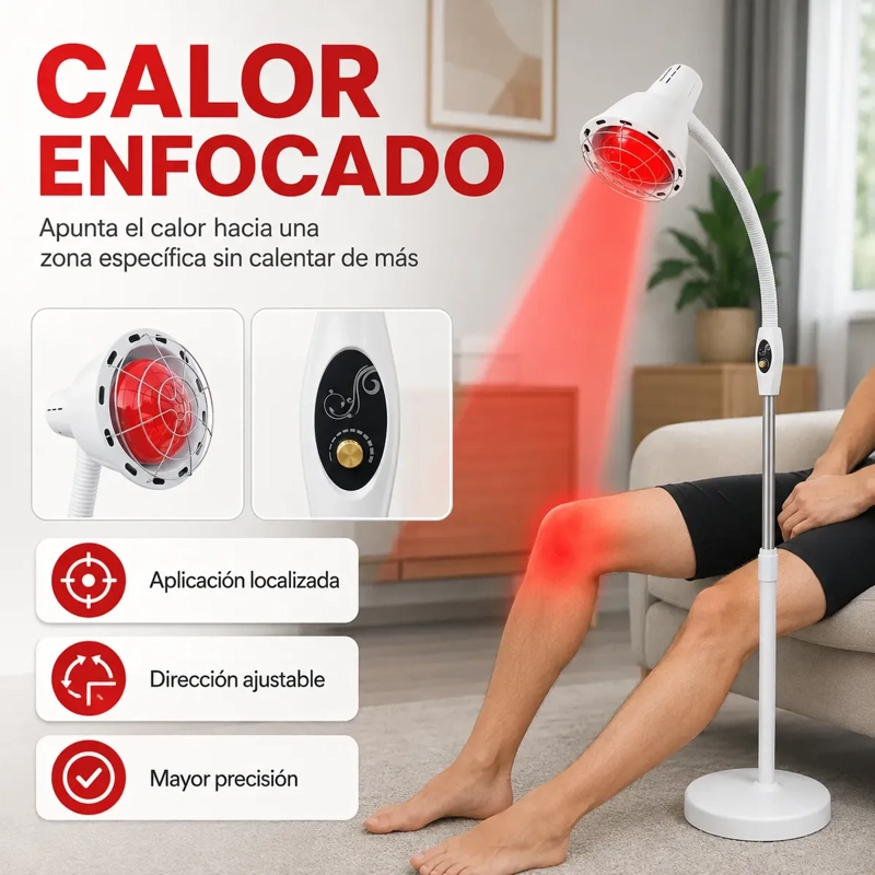 LAMPARA INFRARROJA 275W CALOR LOCALIZADO CUELLO FLEXIBLE - 4