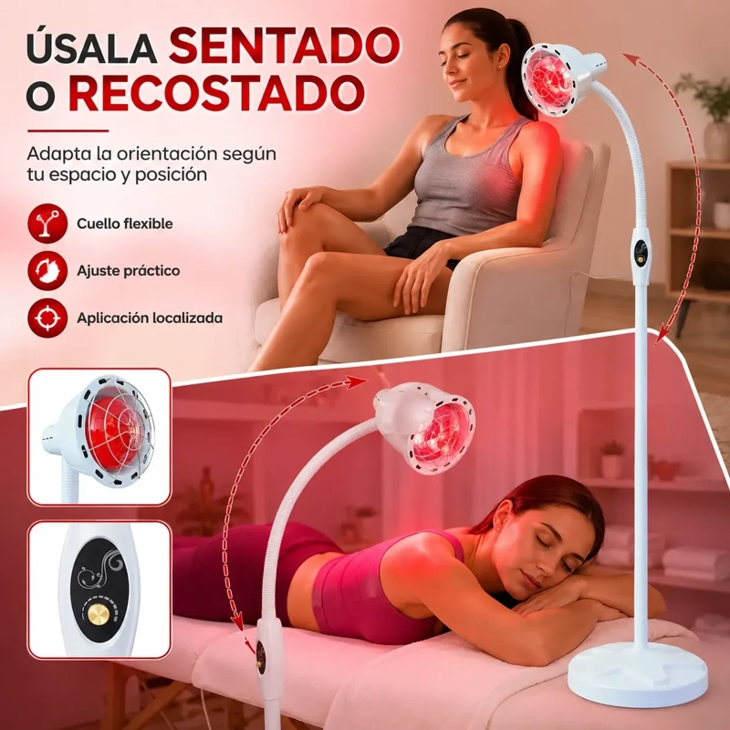 LAMPARA INFRARROJA 275W CALOR LOCALIZADO CUELLO FLEXIBLE - 5