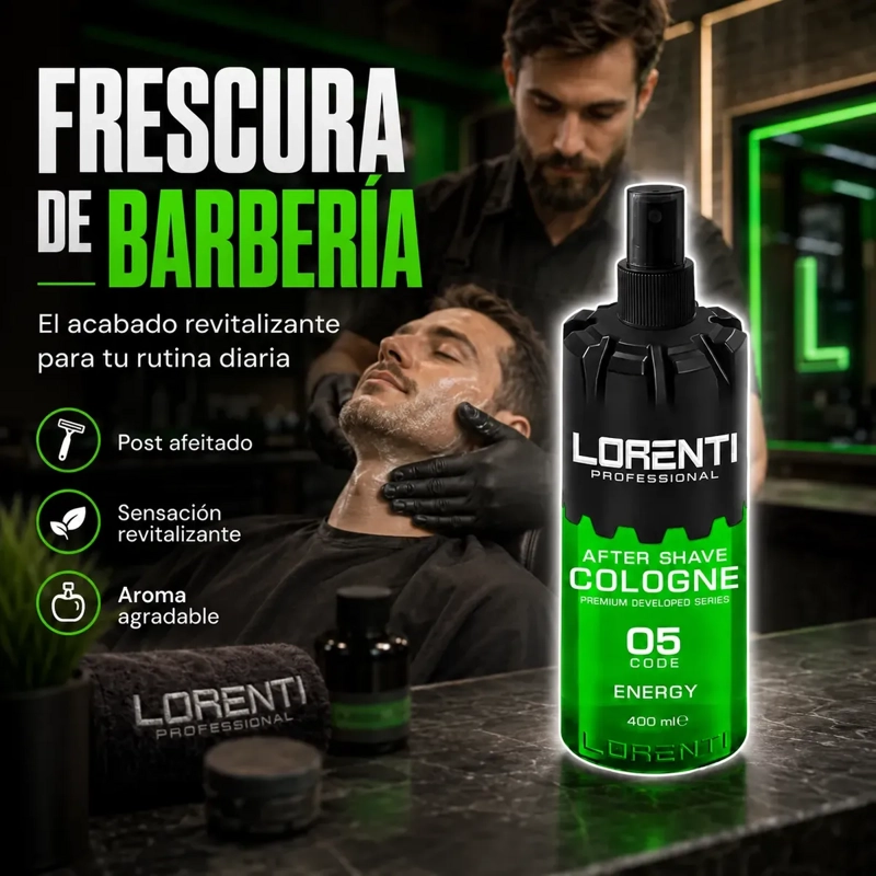 AFTER SHAVE LORENTI FRESCURA POST AFEITADO ENERGY 05 400 ML - 5