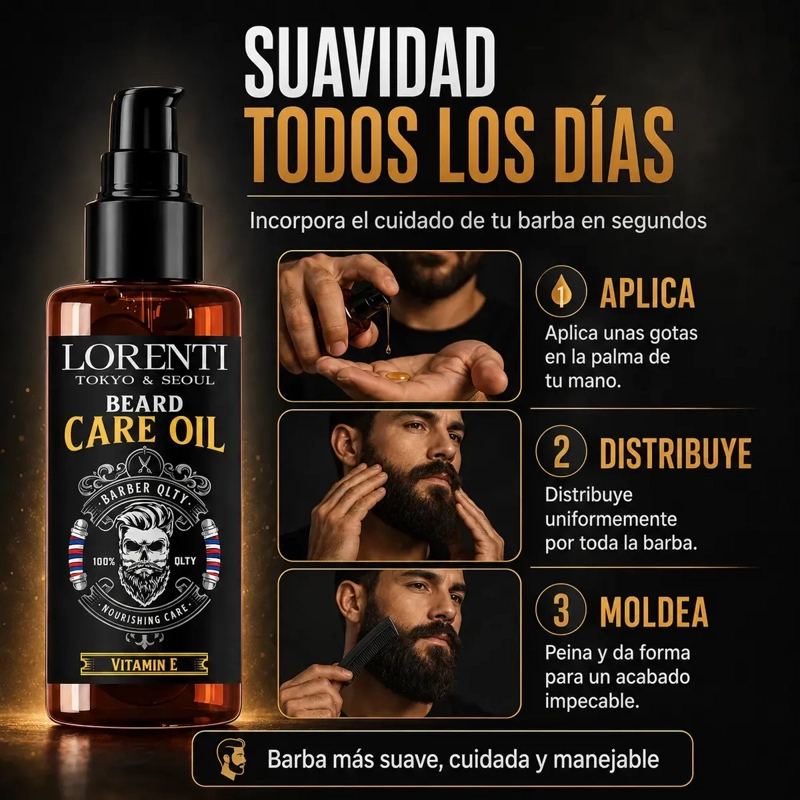 ACEITE PARA BARBA SUAVIDAD Y MANEJO CON VITAMINA E 100 ML - 5