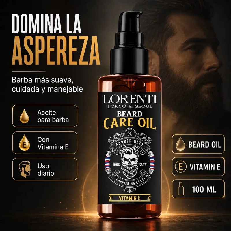 ACEITE PARA BARBA SUAVIDAD Y MANEJO CON VITAMINA E 100 ML - 6