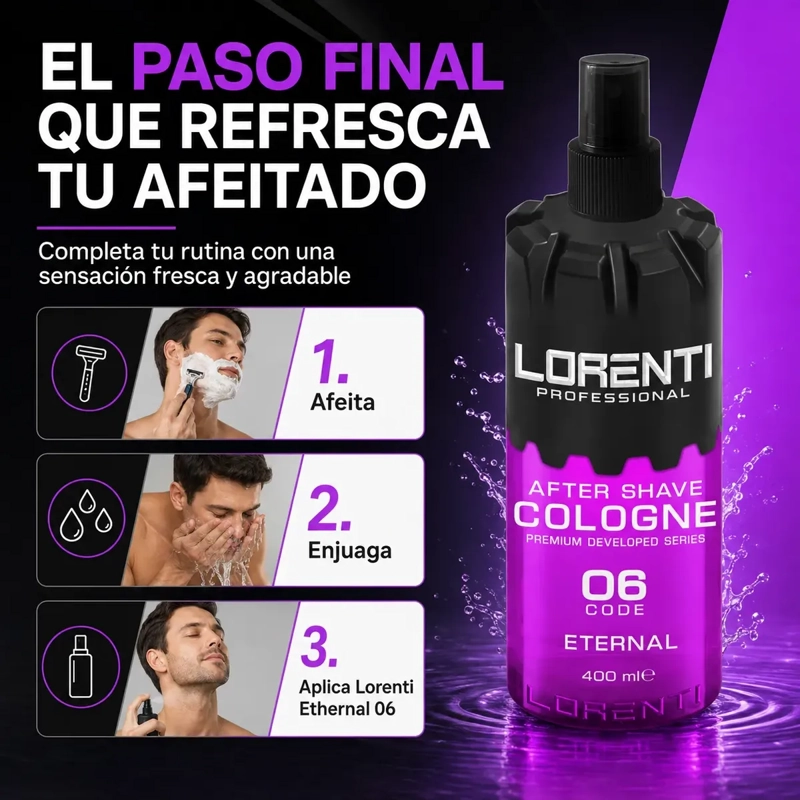 AFTER SHAVE LORENTI FRESCURA POST AFEITADO SPRAY 400 ML - 1