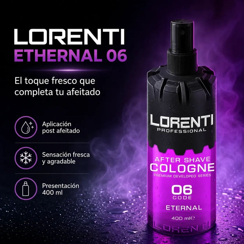 AFTER SHAVE LORENTI FRESCURA POST AFEITADO SPRAY 400 ML - 2