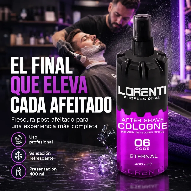 AFTER SHAVE LORENTI FRESCURA POST AFEITADO SPRAY 400 ML - 5