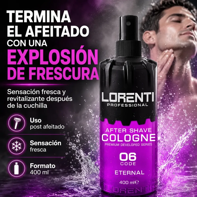AFTER SHAVE LORENTI FRESCURA POST AFEITADO SPRAY 400 ML - 7