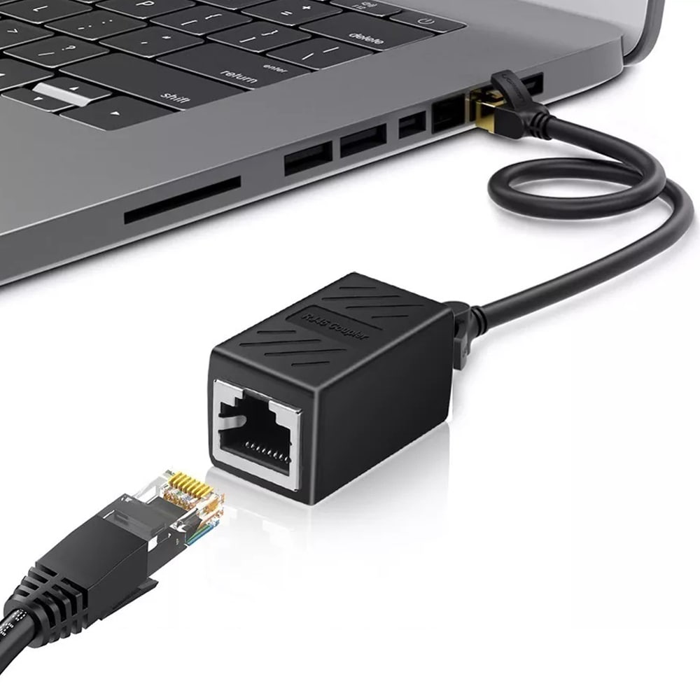 EXTENSOR WINDOWS ADAPTADOR CONECTOR LAN ETHERNET RED RJ45 - 2
