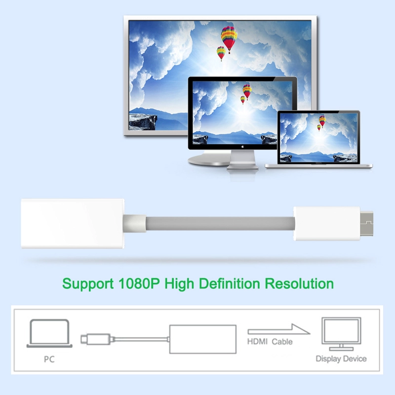 CABLE ADAPTADOR THUNDERBOLT MINI DISPLAY PORT A HDMI - 6