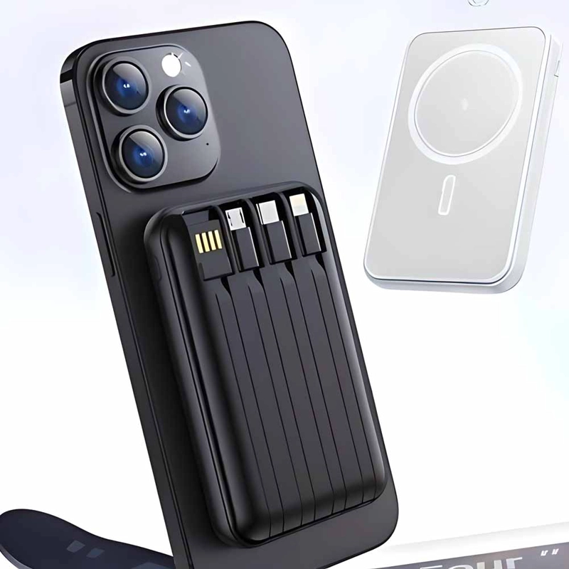 BATERIA EXTERNA POWERBANK 10000 MAH CARGA MAGNETICA J135 - 3