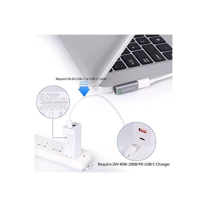 ADAPTADOR DE CARGA TIPO USB C A MAGSAFE 1 PARA MACBOOK AIR - 3