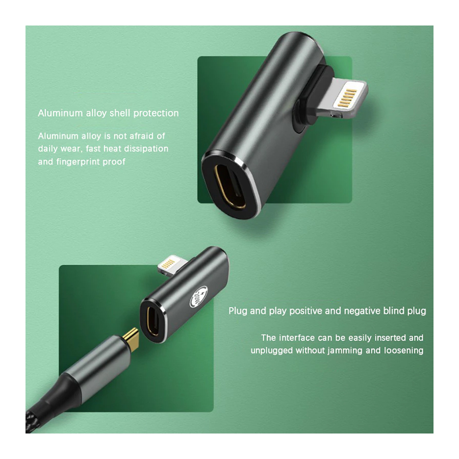 ADAPTADOR TIPO C PARA LIGHTNING COMPATIBLE CON IPHONE PD20W - 3